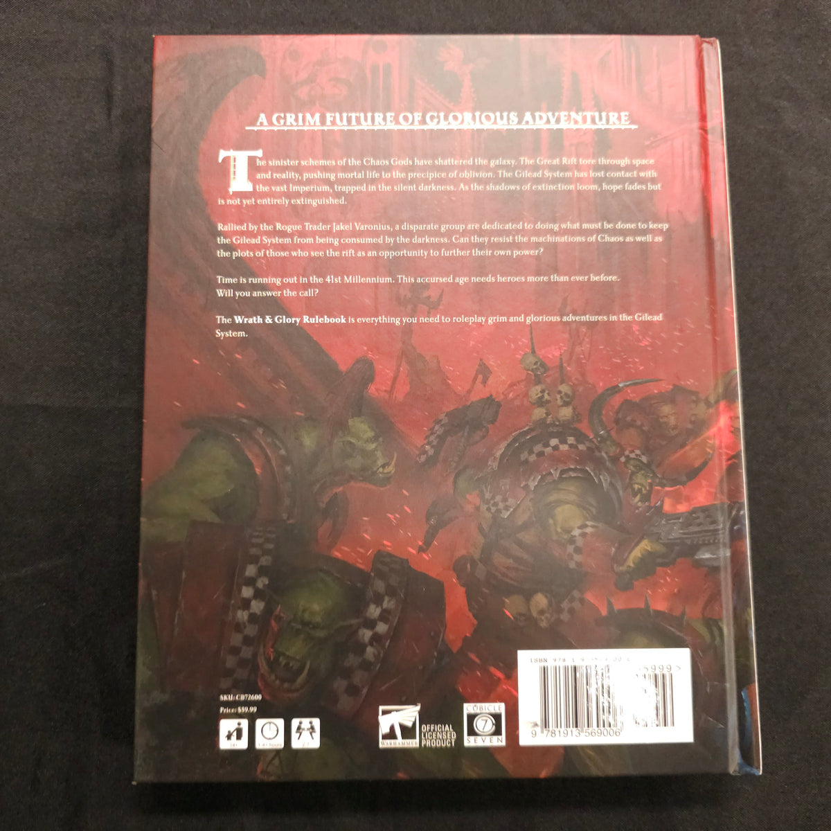 Wrath & Glory - Core Rulebook (Cubicle 7 Revised) — additional product photograph 2