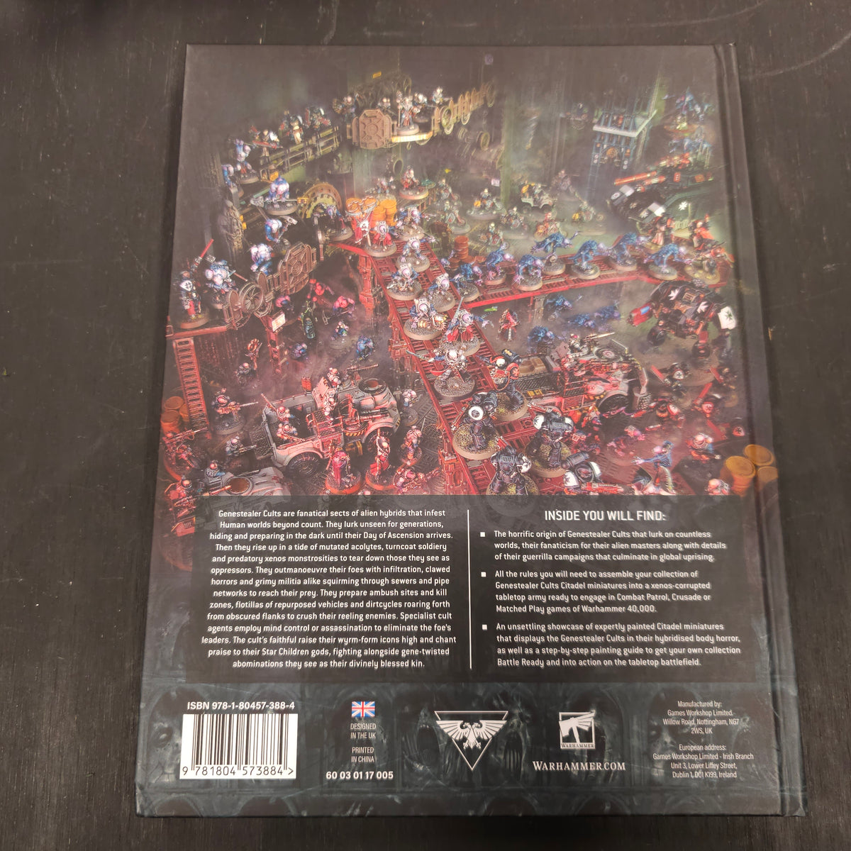 Codex: Genestealer Cults (2024, 10th Edition) - back cover, label or inside detail