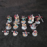 Bloodfields - Vile Dragonborn - Painted D&D Dragonkin Party - full lot overview