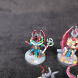 Bloodfields - Vile Dragonborn - Painted D&D Dragonkin Party - detail and alternate view 2