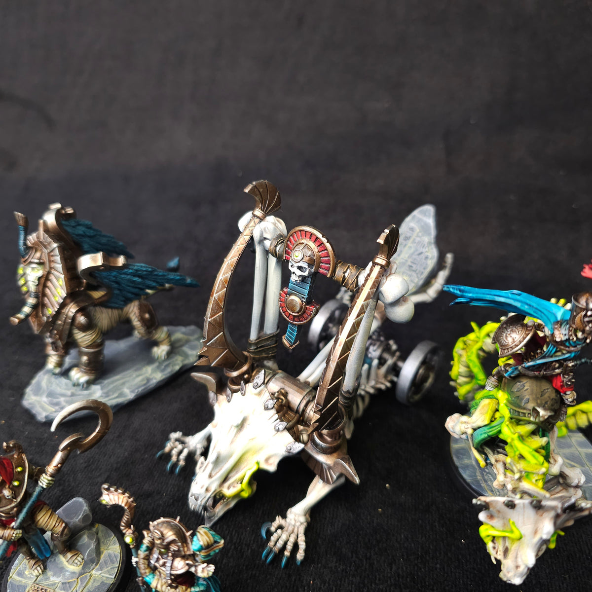 Bloodfields - Gods of Sun and Sand - Painted D&D Tomb Guardians - detail and alternate view 2
