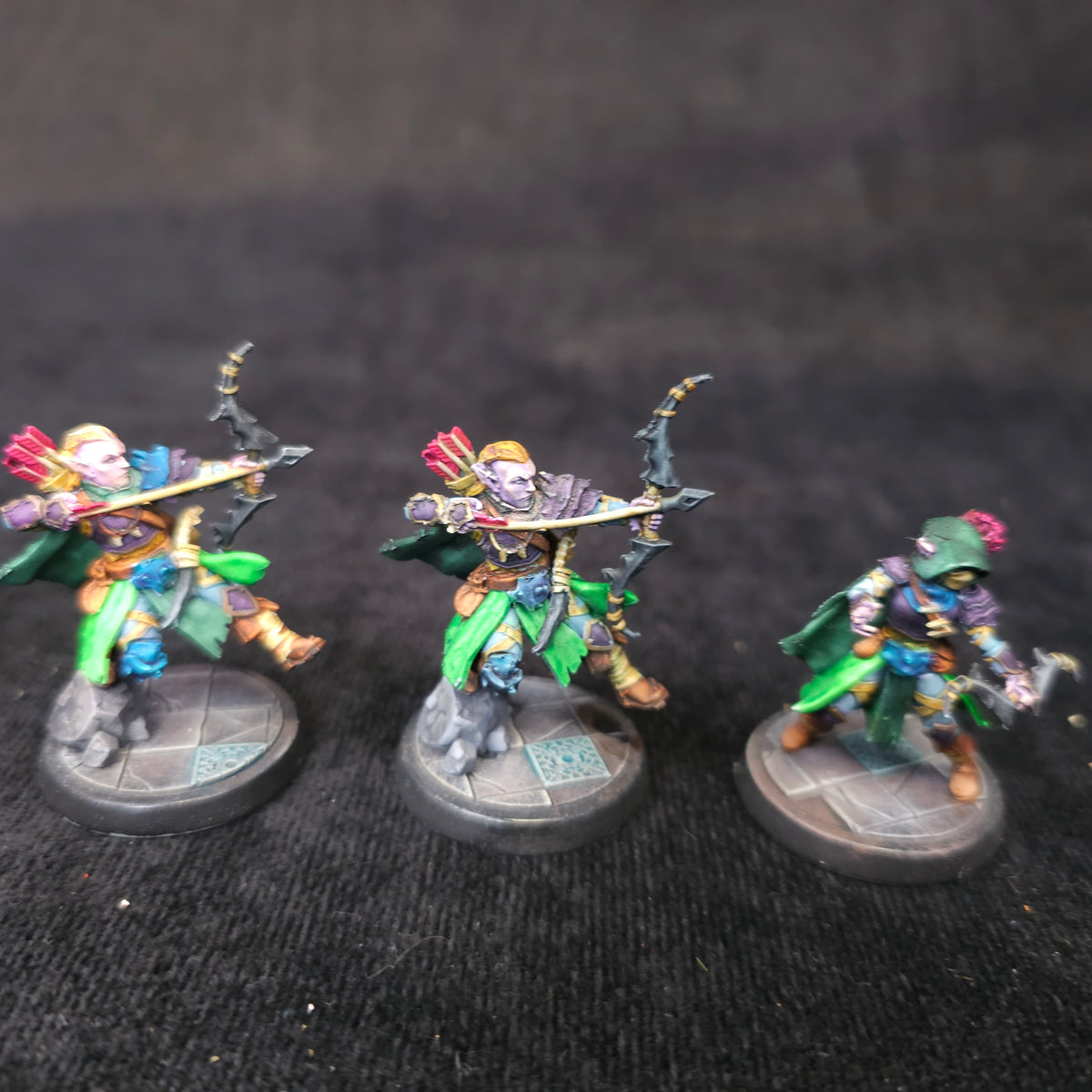 Bloodfields - Redleaf Elf Archers - Painted D&D Rangers - detail and alternate view 3