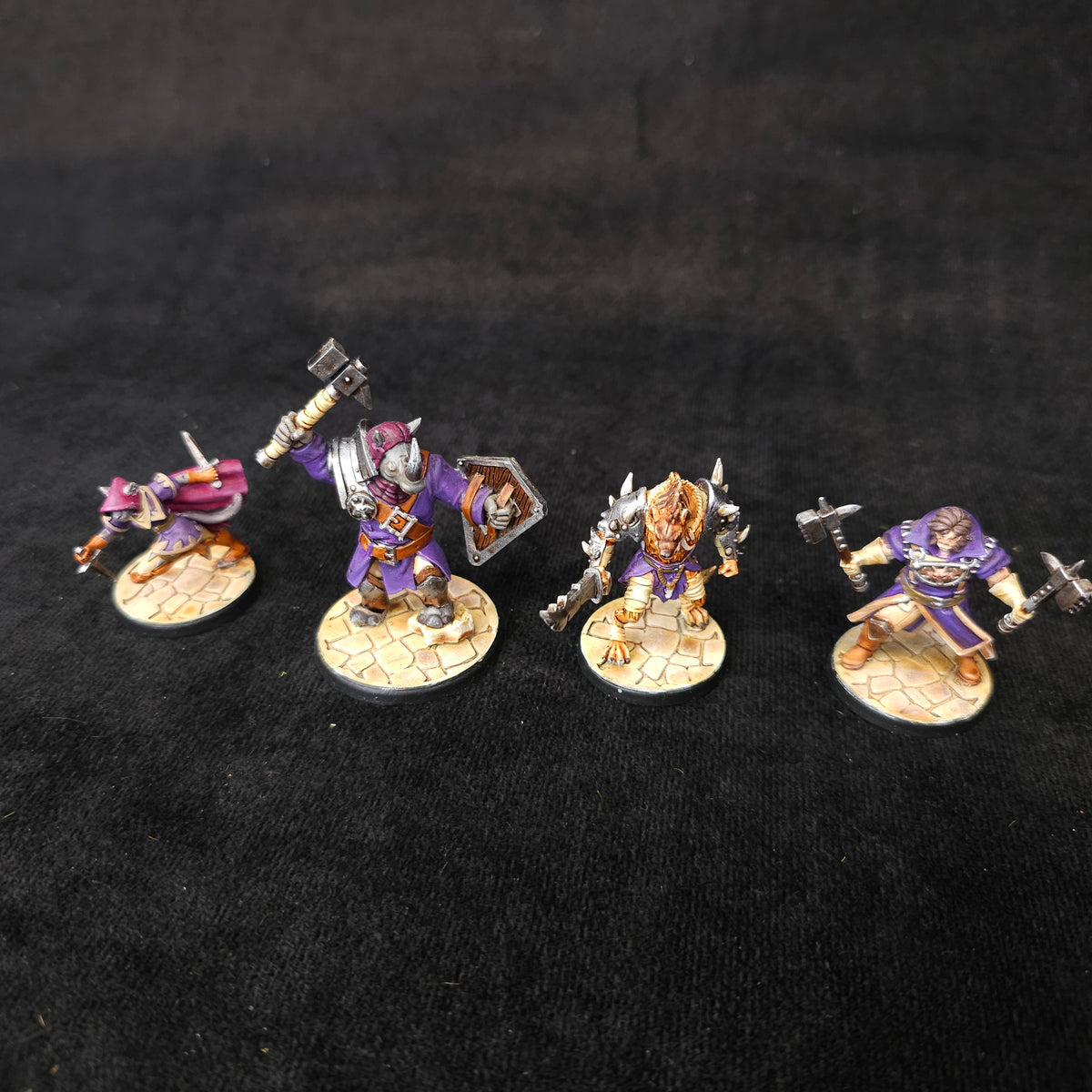 Bloodfields - Painted Fantasy Heroes - D&D Adventuring Party - full lot overview