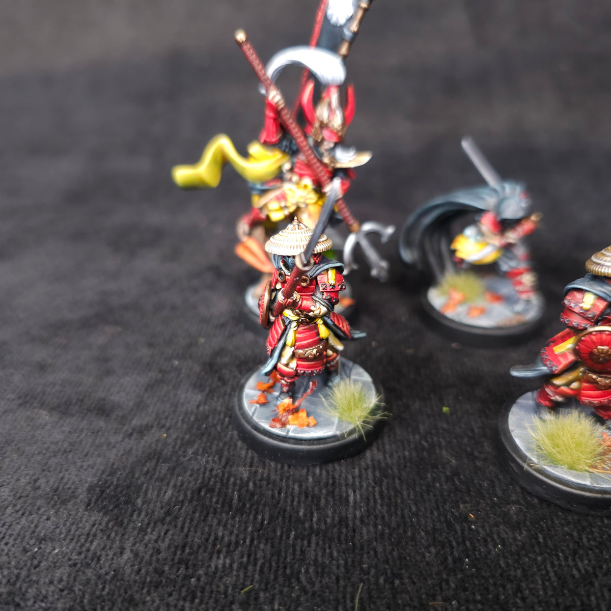 Bloodfields - Dragon Empire Warriors - Painted D&D Samurai - detail and alternate view 1
