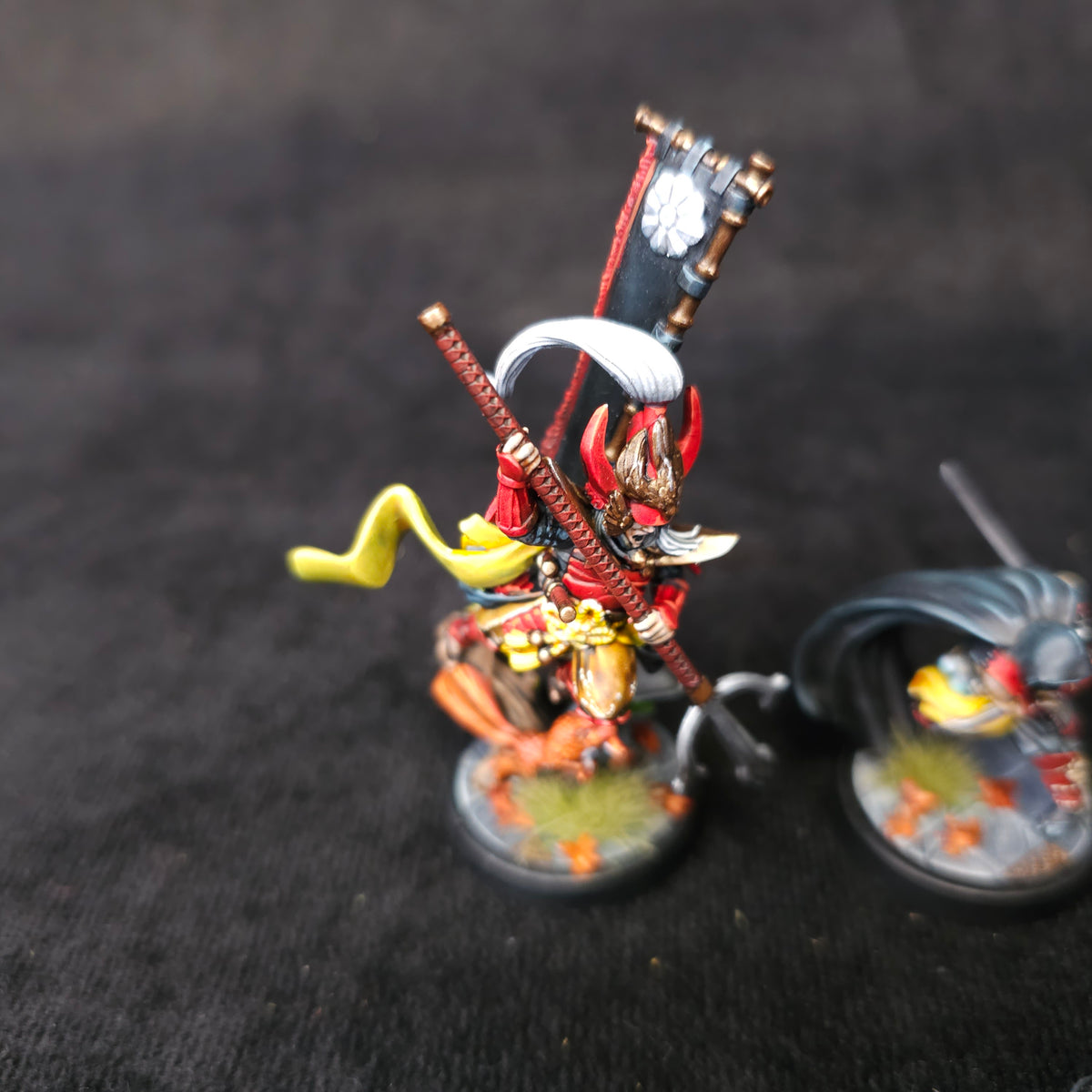 Bloodfields - Dragon Empire Warriors - Painted D&D Samurai - detail and alternate view 2