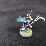 Bloodfields - Antlered Shaman with Scythe - Painted D&D Druid - detail and alternate view 1