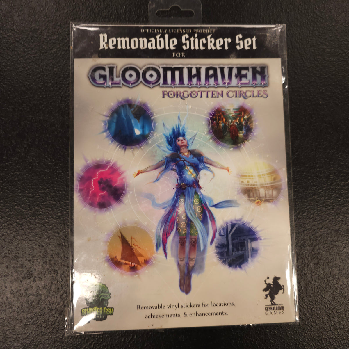 Forgotten Circles removable sticker set front