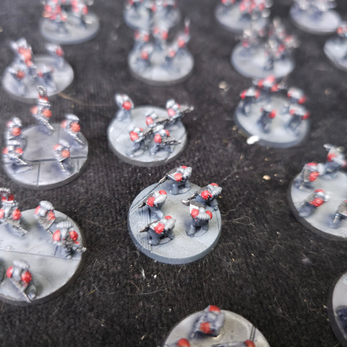 Painted Infantry and Command Force - detail view 2