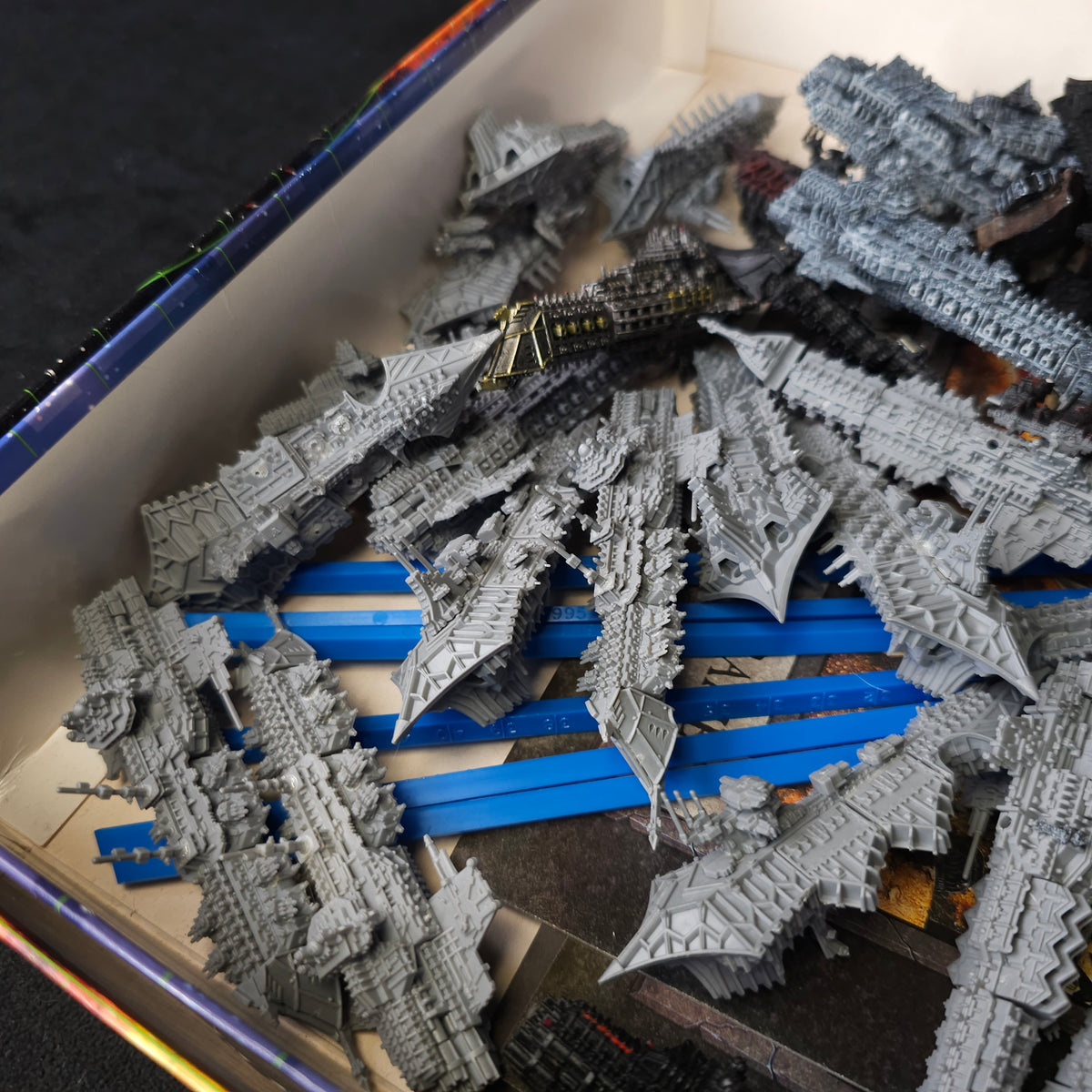 Mixed Imperial and Chaos Ship Collection - Unpainted - detail view 1