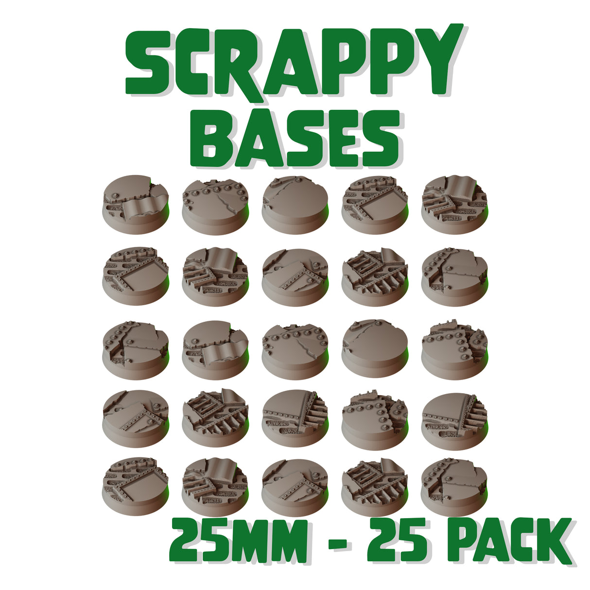 25mm Scrappy Round Bases (Set of 25)