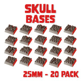 25mm Skull Square Bases (Set of 20)