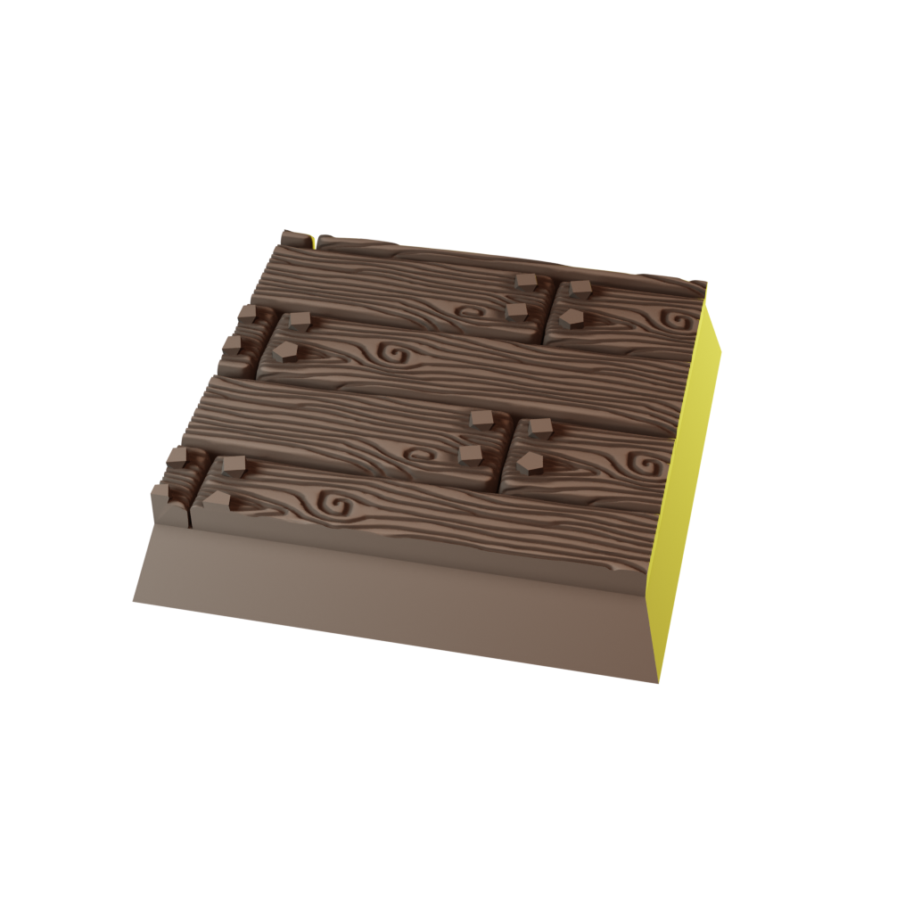 25mm Wood Square Bases (Set of 20)