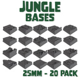 25mm Jungle Square Bases (Set of 20)