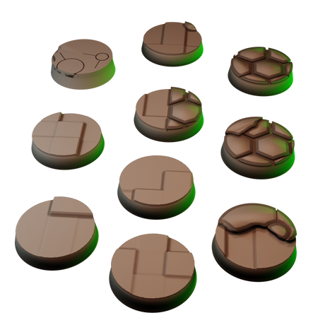 25mm Ancient Horror Round Bases (Set of 25)