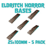 25x100mm Eldritch Horror Square Bases (Set of 5)