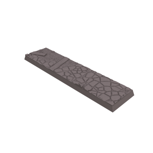 25x100mm Cobblestone Ruins Square Bases (Set of 5)