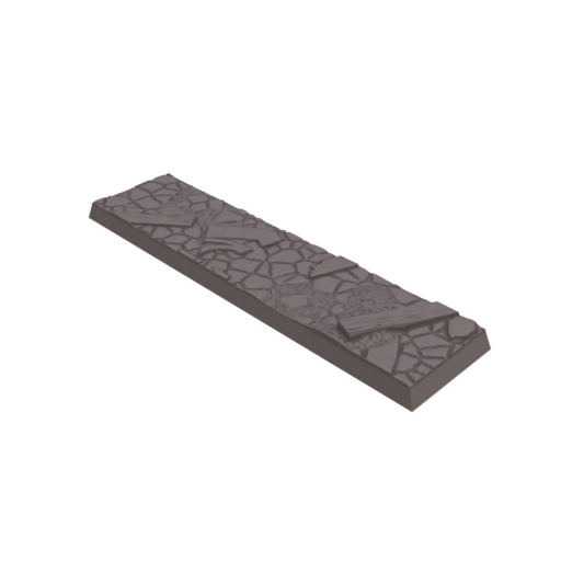 25x100mm Cobblestone Ruins Square Bases (Set of 5)