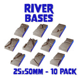 25x50mm River Square Bases (Set of 10)