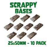 25x50mm Scrappy Square Bases (Set of 10)