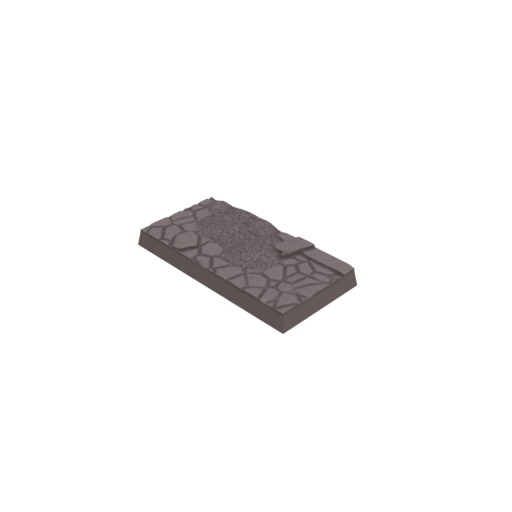 25x50mm Cobblestone Ruins Square Bases (Set of 10)