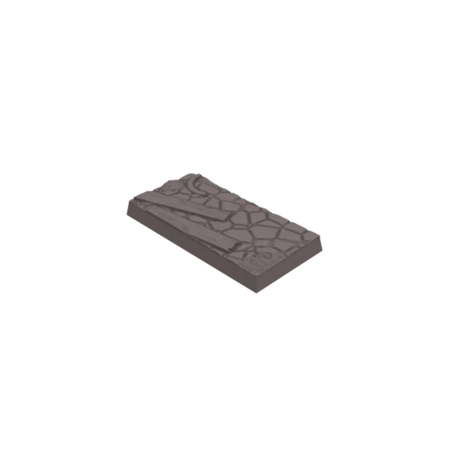 25x50mm Cobblestone Ruins Square Bases (Set of 10)