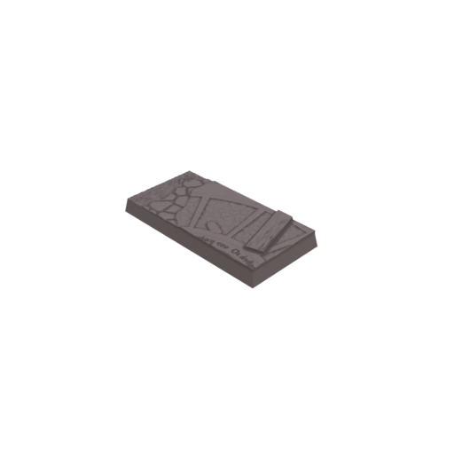 25x50mm Cobblestone Ruins Square Bases (Set of 10)