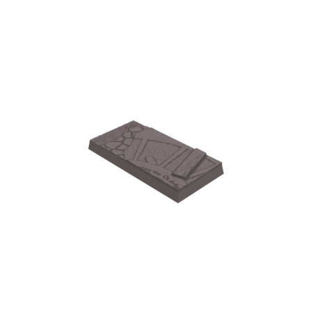 25x50mm Cobblestone Ruins Square Bases (Set of 10)