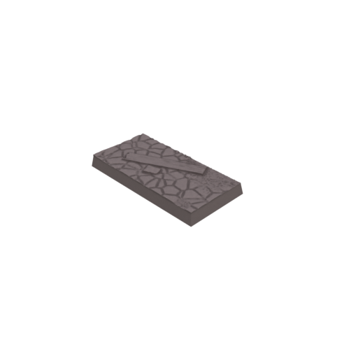 25x50mm Cobblestone Ruins Square Bases (Set of 10)