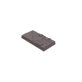 25x50mm Cobblestone Ruins Square Bases (Set of 10)