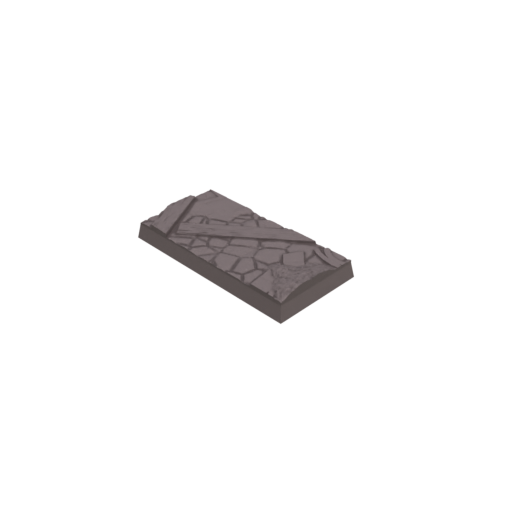 25x50mm Cobblestone Ruins Square Bases (Set of 10)