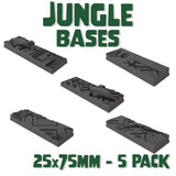 25x75mm Jungle Square Bases (Set of 5)