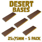 25x75mm Desert Square Bases (Set of 5)