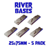 25x75mm River Square Bases (Set of 5)