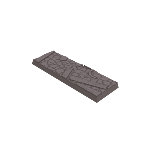 25x75mm Cobblestone Ruin Square Bases (Set of 5)