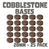 28.5mm Cobblestone Round Bases (Set of 25)