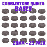 28.5mm Cobblestone Ruins Round Bases (Set of 25)