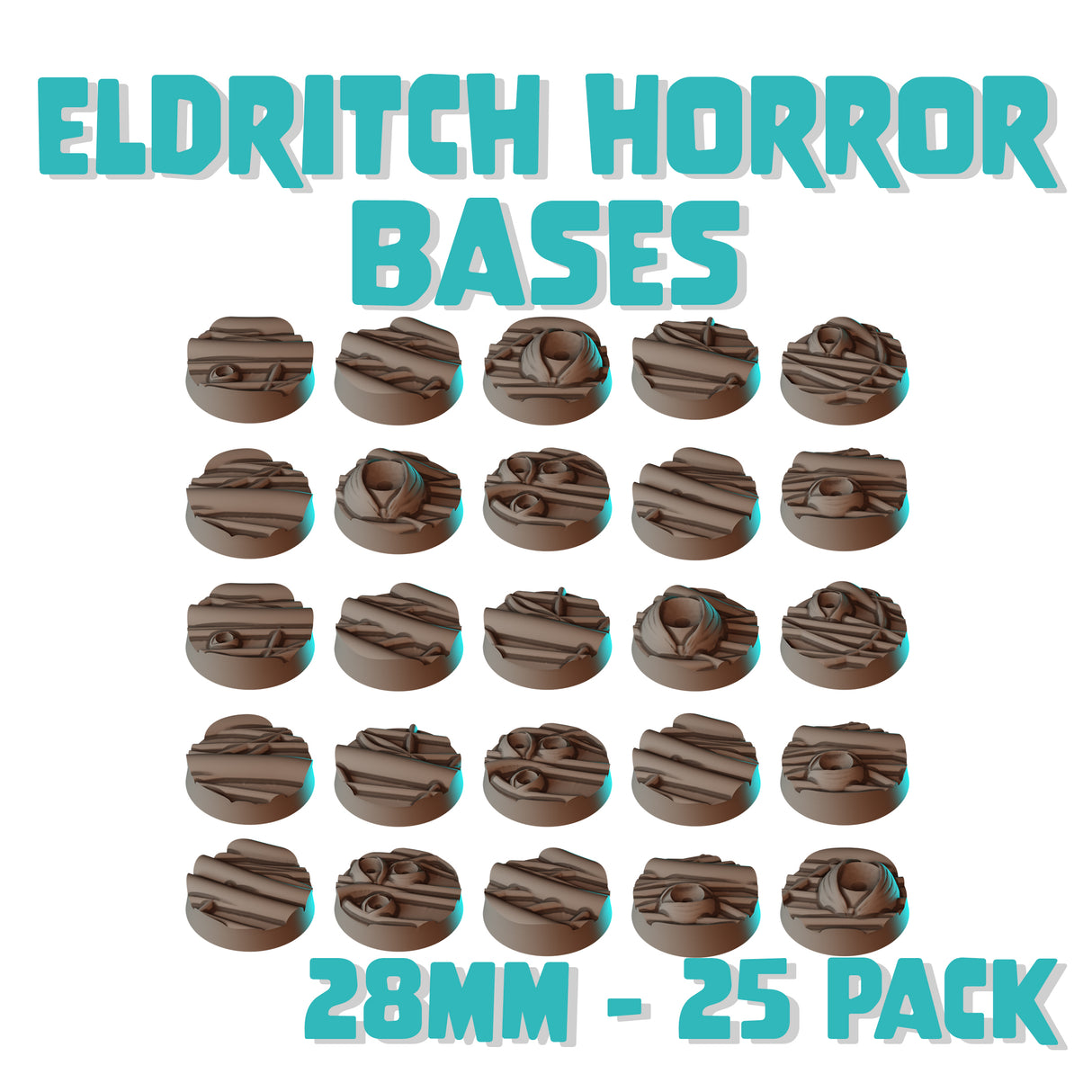 28.5mm Eldritch Horror Round Bases (Set of 25)