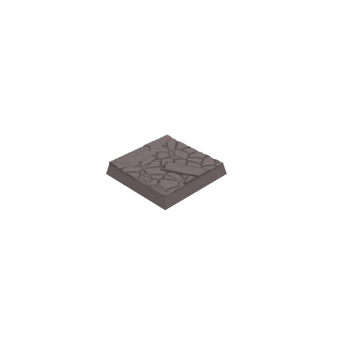 30mm Cobblestone Ruins Square Bases (Set of 20)