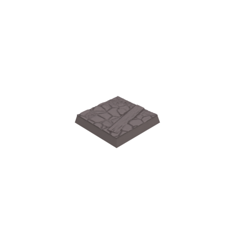 30mm Cobblestone Ruins Square Bases (Set of 20)