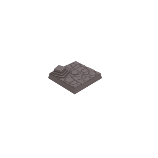 30mm Cobblestone Ruins Square Bases (Set of 20)