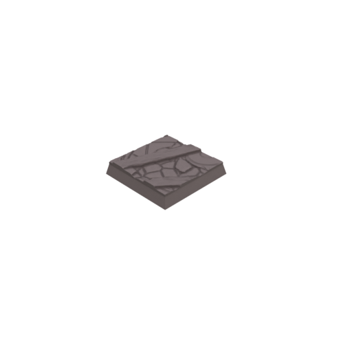 30mm Cobblestone Ruins Square Bases (Set of 20)