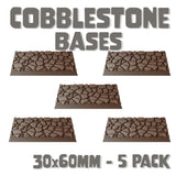 30x60mm Cobblestone Square Bases (Set of 5)