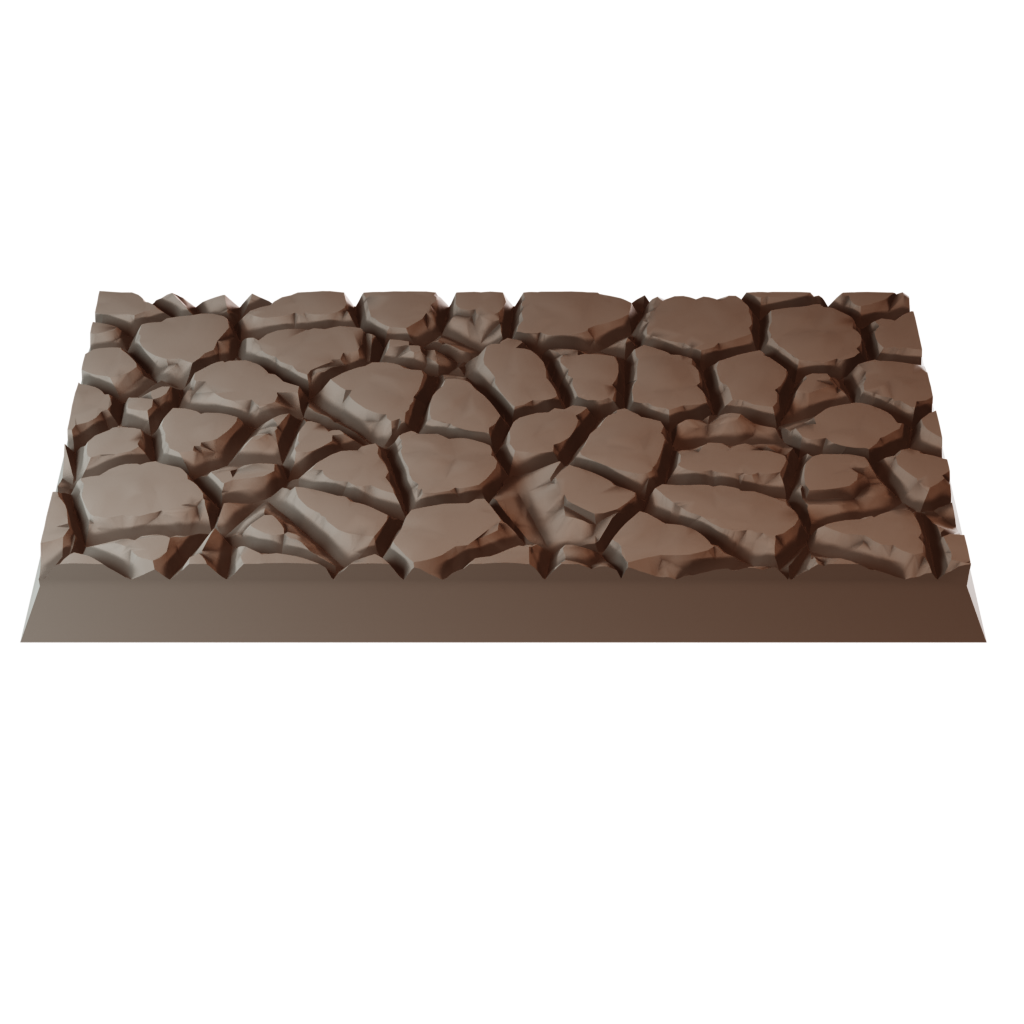 30x60mm Cobblestone Square Bases (Set of 5)