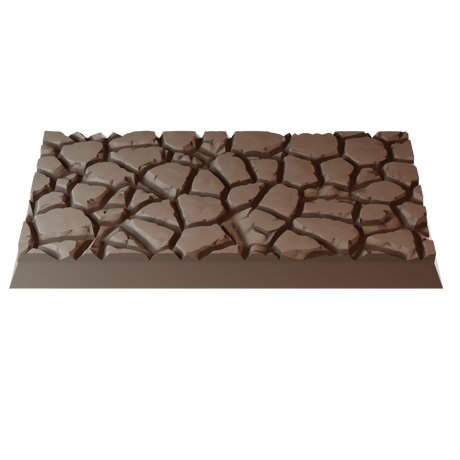 30x60mm Cobblestone Square Bases (Set of 5)