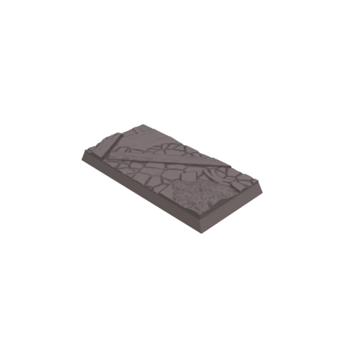 30x60mm Cobblestone Ruined Square Bases (Set of 5)