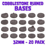 32mm Cobblestone Ruins Round Bases (Set of 20)