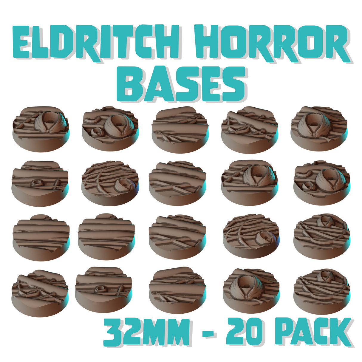 32mm Eldritch Horror Round Bases (Set of 20)