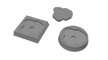 Rank and Flank Desert Base Adapters (45 STLs)