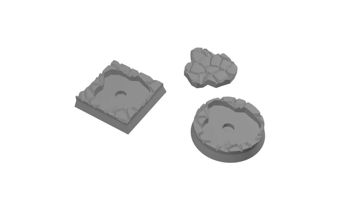 Rank and Flank Cobblestone Base Adapters (45 STLs)