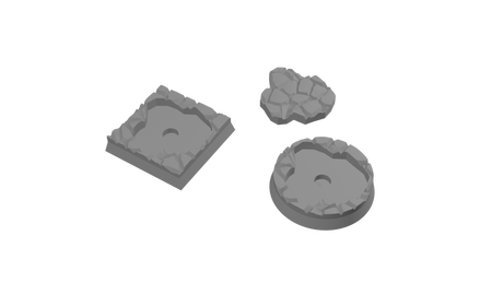 Rank and Flank Cobblestone Base Adapters (45 STLs)